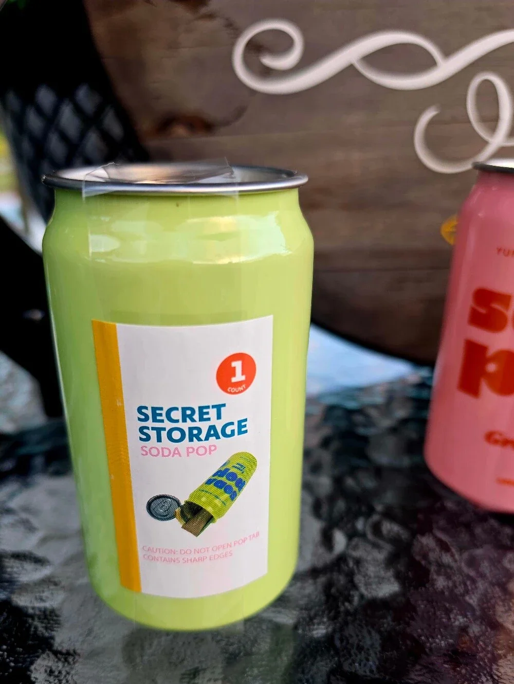 2 Secret Compartment Soda Pop  Cans